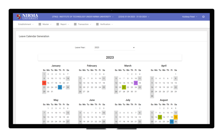 Nirma University Unisys Web App